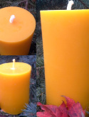 Smooth Beeswax Pillar Candles